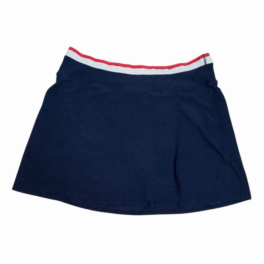 Beyond Yoga Sea You There Faux Wrap Skort Navy Blue Size XL